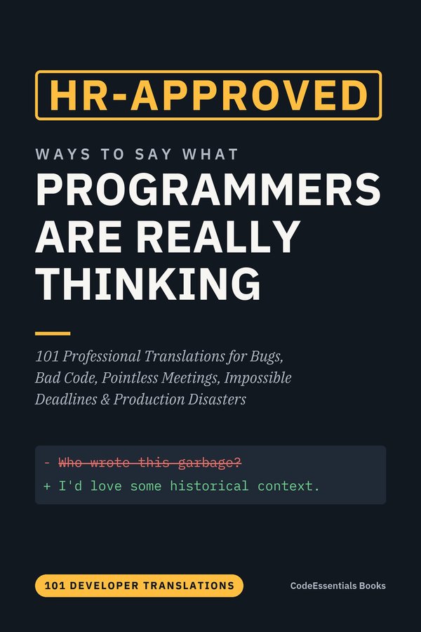 Cover of HR-Approved Ways to Say What Programmers Are Really Thinking